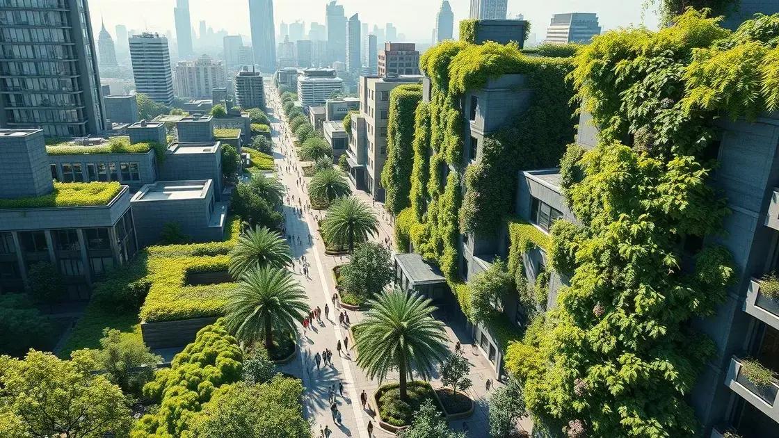 Benefits of green infrastructure in urban areas