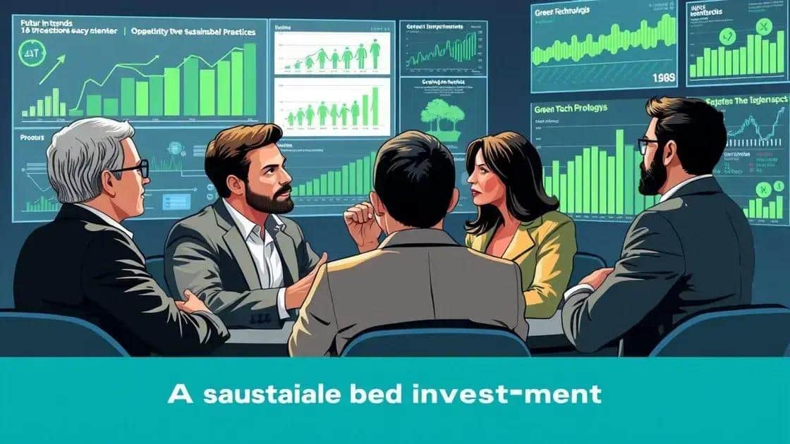 Future outlook for sustainable investments