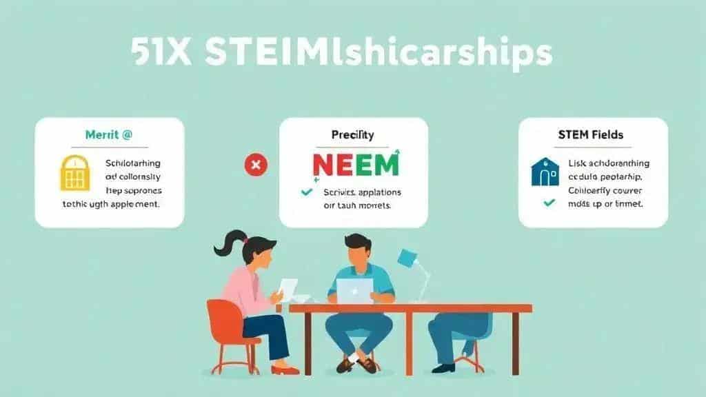 Types of scholarships available for STEM students
