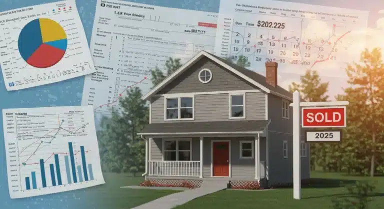 Illustration of new 2025 capital gains tax rules for US property sellers