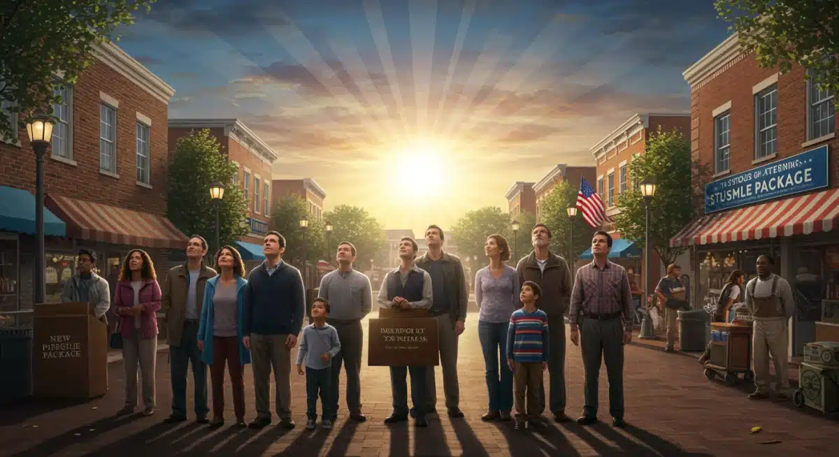 American families and small businesses anticipating economic relief from stimulus