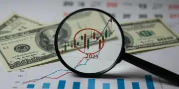 Financial charts showing inflation trends and economic projections for 2025 financial planning