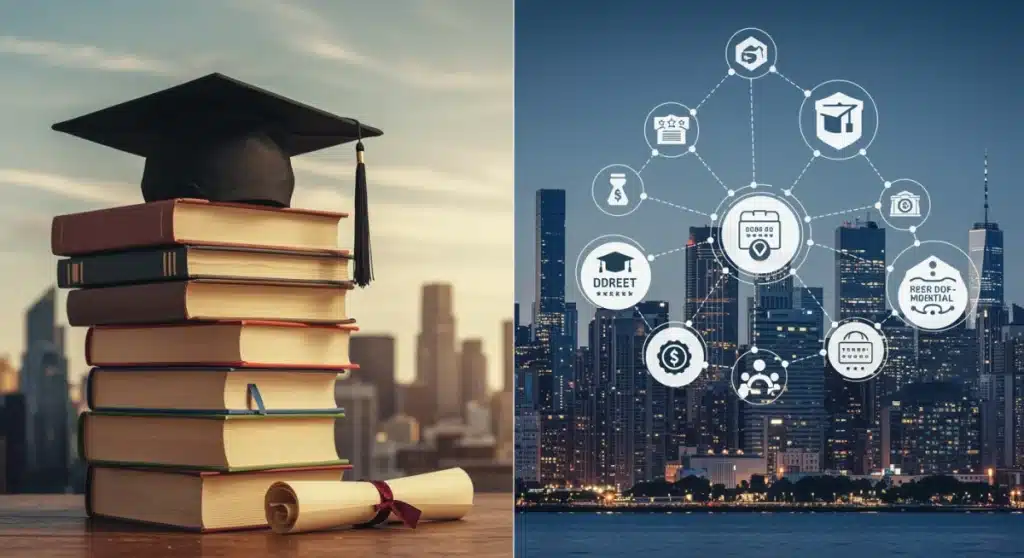 Micro-Credentialing vs. Traditional Degrees: 2025 US Job Market Analysis