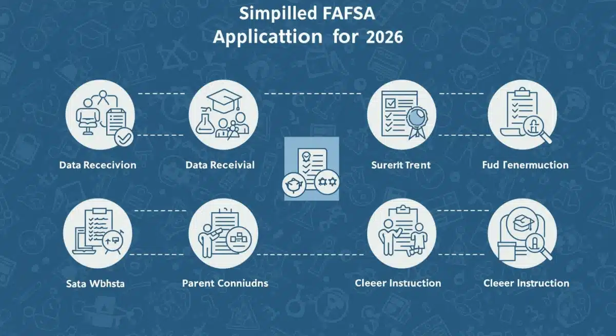 Simplified 2026 FAFSA application process infographic