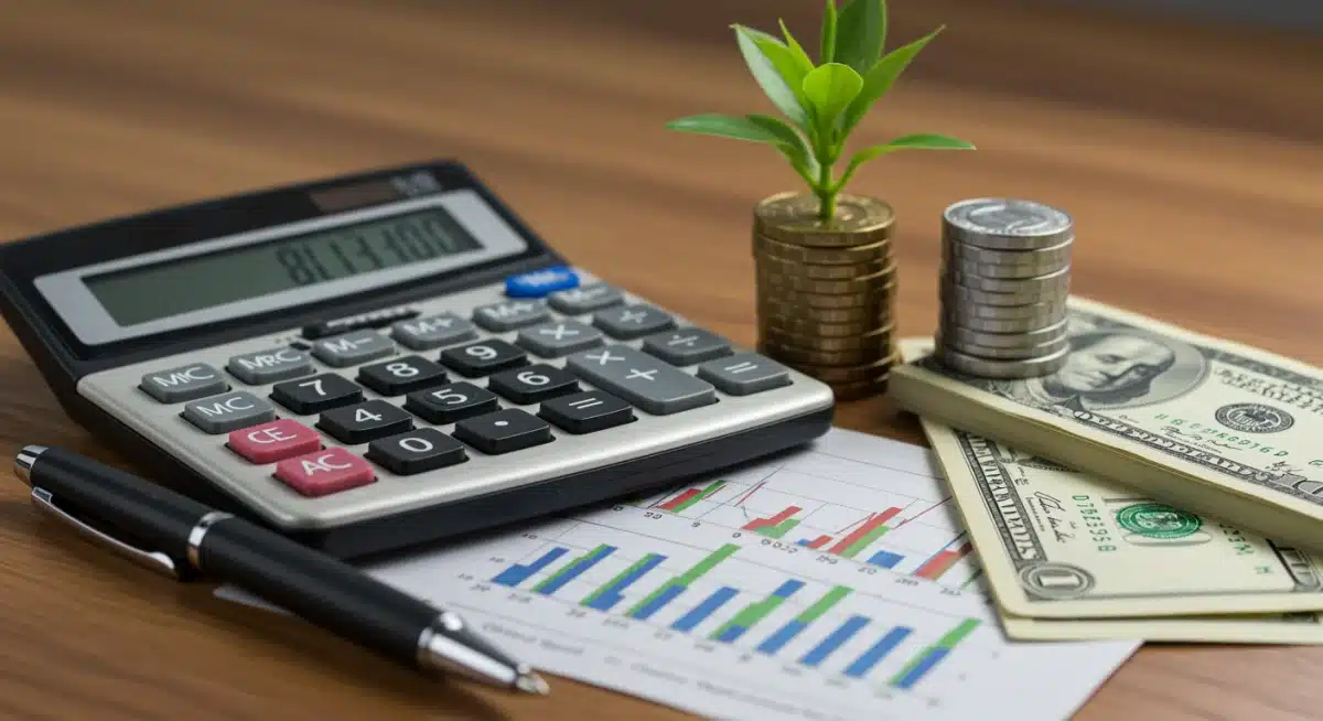 Calculator and money symbolizing 401(k) contribution adjustments