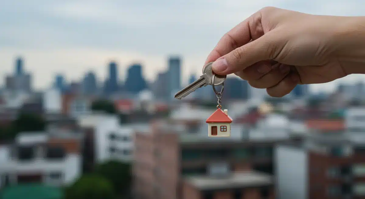 Hand holding a house key, symbolizing new homeownership opportunities from federal programs