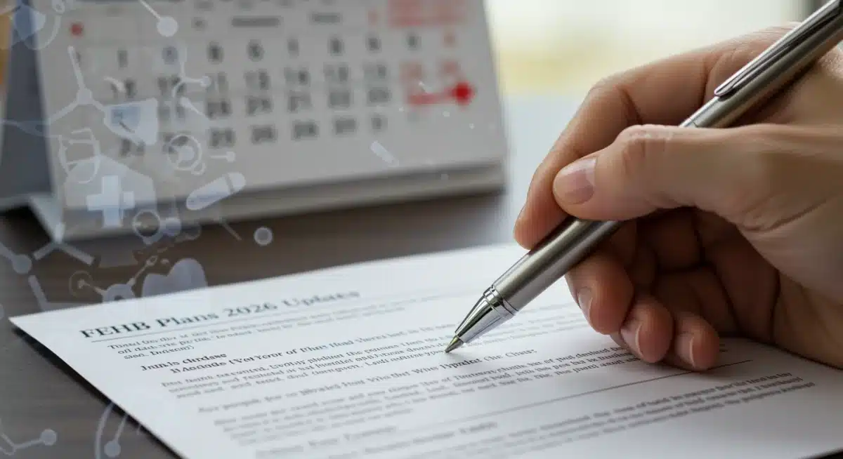 Detailed review of FEHB plan updates for 2026 by a federal employee