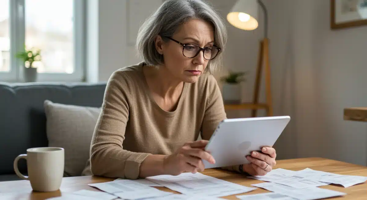 Person budgeting and financial planning for retirement