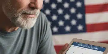 Veteran reviewing financial data on a tablet, considering disability compensation increases.