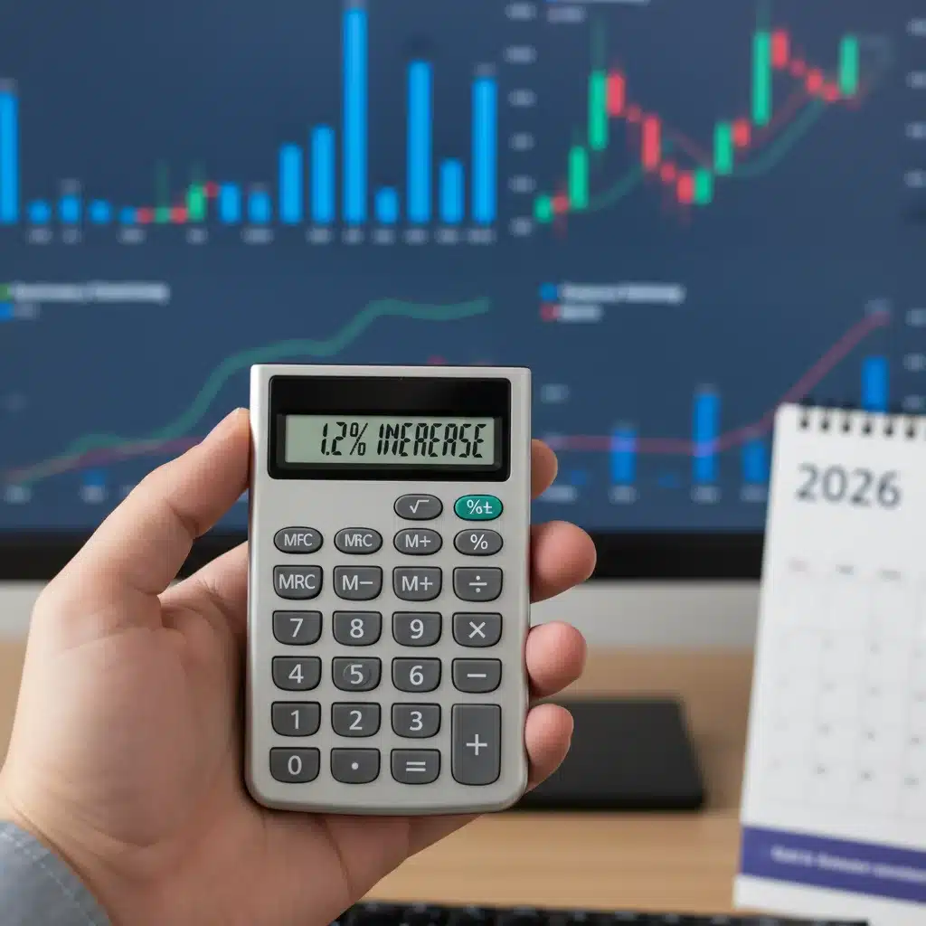 Calculator showing 1.2 percent increase for 2026 Social Security
