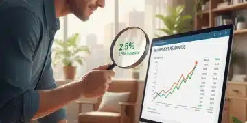Person analyzing financial data for Social Security benefits in 2026