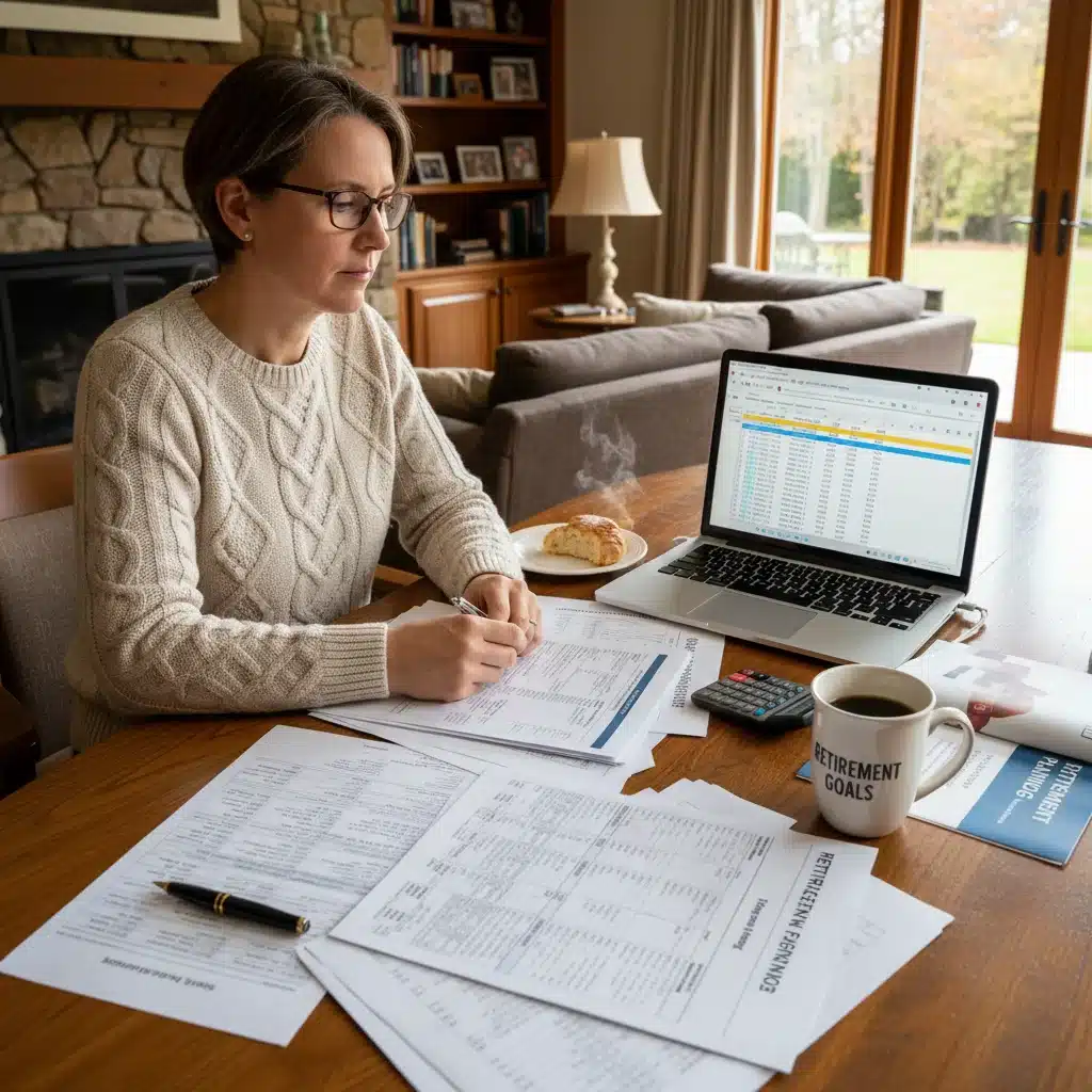 Individual planning personal finances for future retirement