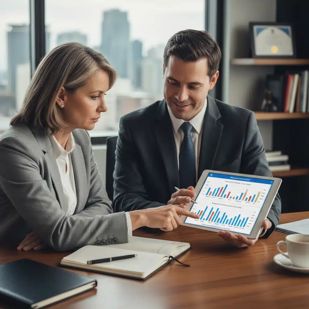 Individual discussing Medicare cost management with a financial advisor
