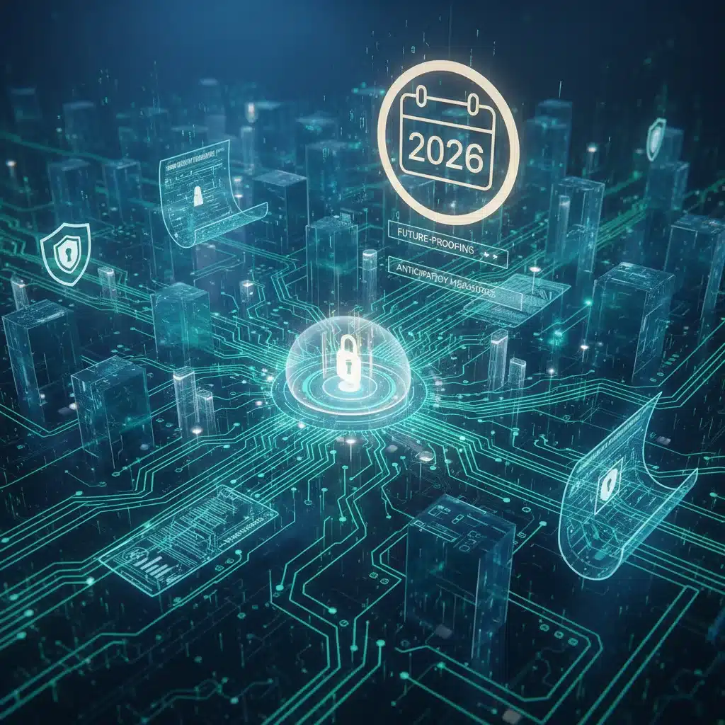 Digital representation of SEC regulations impacting investment platforms in 2026